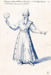 Kostüm der allegorischen Figur Astrologie